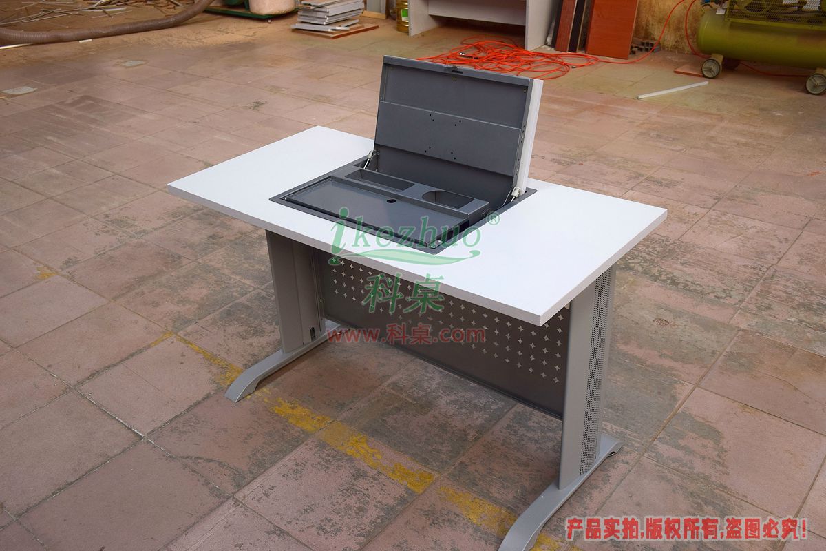 科桌家具,手動翻轉器,單人金屬腳架手動箱體翻轉電腦桌K12-B 科桌家具,翻轉電腦桌,單人金屬腳架手動箱體翻轉電腦桌K12-B.jpg