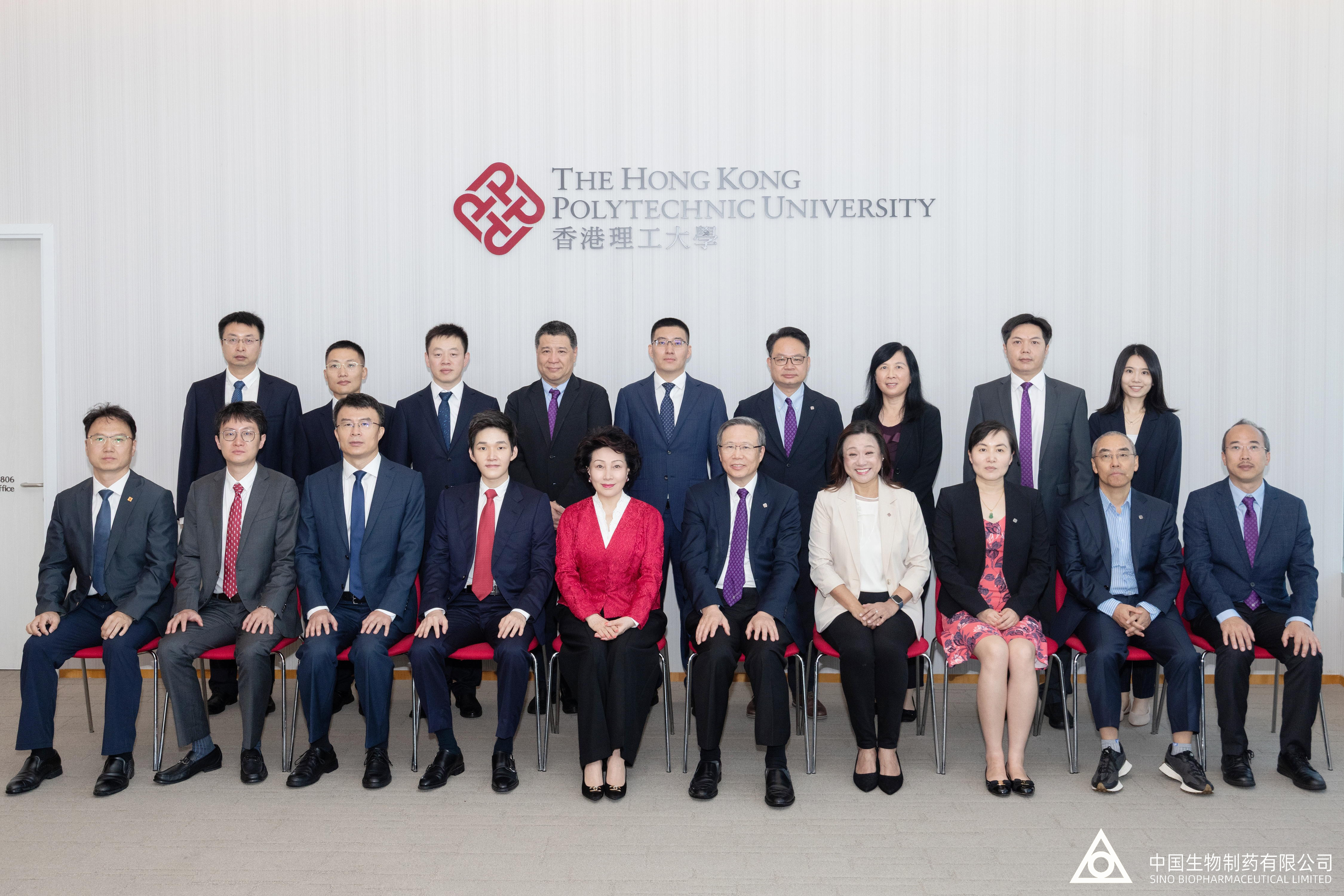 中國生物制藥訪問香港理工大學 擘畫AI醫藥創新合作藍圖