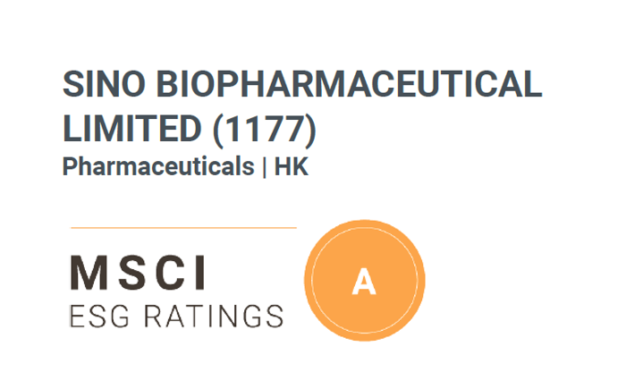 深耕收獲認可，中國生物制藥MSCI ESG評級躍升至A級